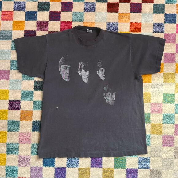 VTG 90s The Beatles “Meet The Beatles” 1992 Concert Single Stitch Band Tee - Picture 1 of 5
